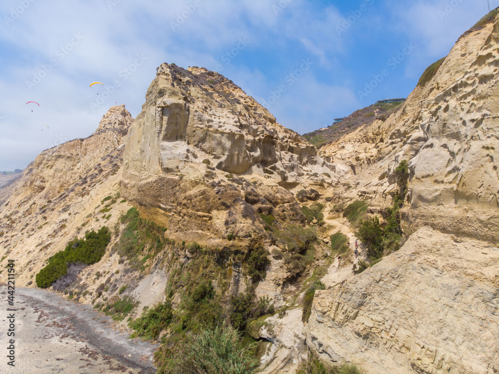 Fototapeta premium An Aerial View of blacks beach