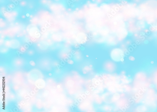 Blue sky. Realistic Blur Design. Abstract Shining Background.