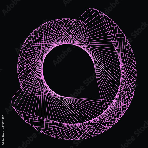 Creative abstract Spirograph element.