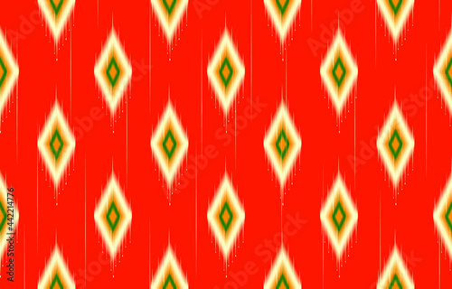 western ethnic geometric pattern design for background carpet wallpaper clothing wrap batik fabric print illustration