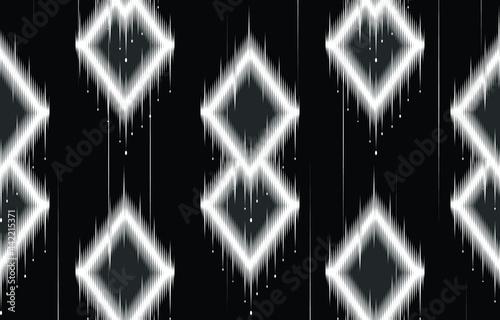 geometric ethnic seamless pattern pattern traditional pattern design for background carpet wallpaper clothing wrap batik fabric vector illustration embroidery fabric style
