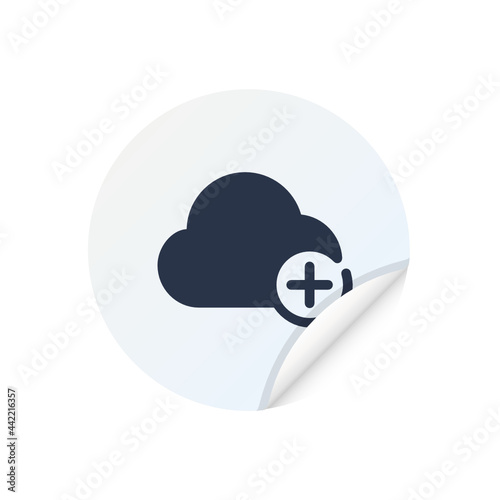 Add Cloud - Sticker
