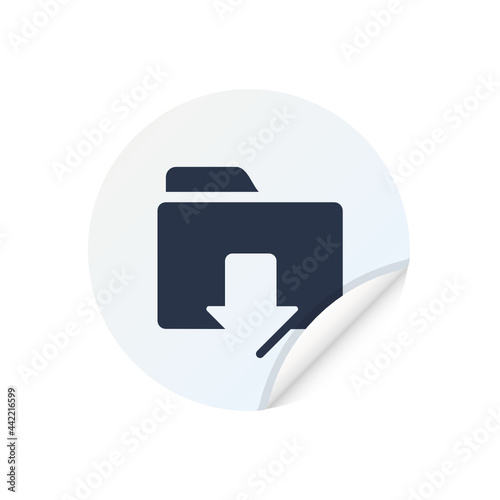 Download Folder - Sticker