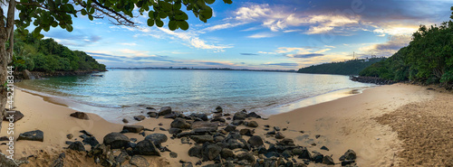 sunset over the sea photo