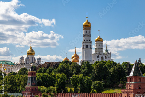 Scenic view of the Moscow Kremlin and the Ivan the Great Bell Tower