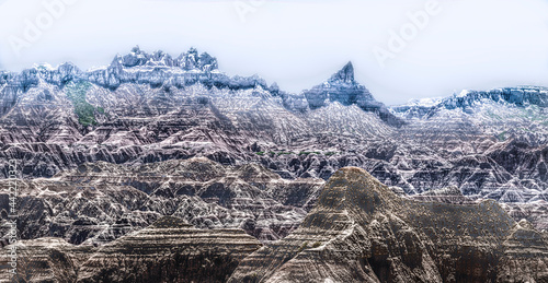 Rugged mountain terrain