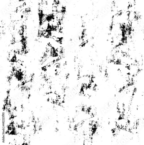 Wallpaper Mural Rough black and white texture vector. Distressed overlay texture. Grunge background. Abstract textured effect. Vector Illustration. Black isolated on white background. EPS10 Torontodigital.ca