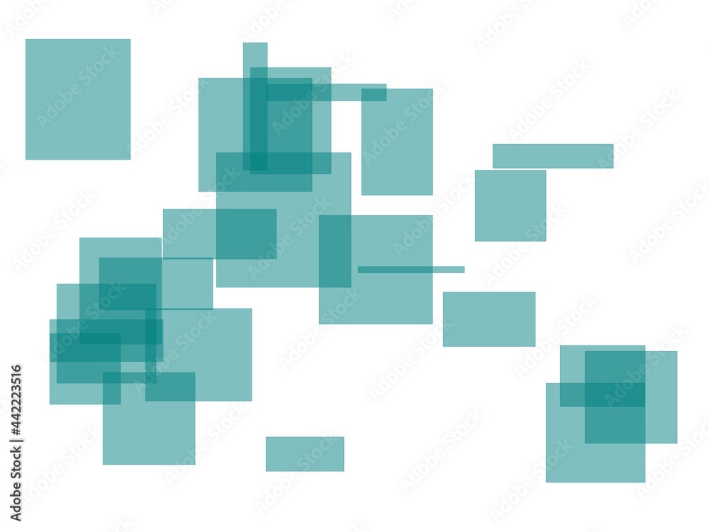 Abstract green squares and rectangles with white background Abstract green squares and rectangles with white background