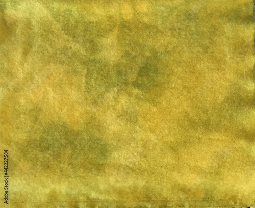 Yellow Dyed Cotton Fabric Texture with Splash Effect