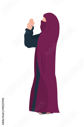 islamic woman praying