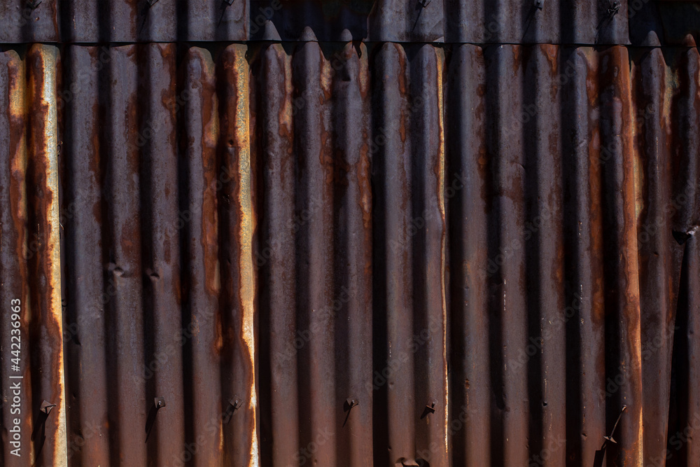 rusty corrugated metal surface rusty corrugated metal surface