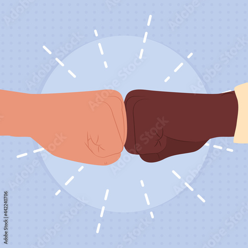 fist bumps gesture