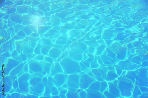 Blurred water surface texture. Background of underwater. Rippled blurred texture of water. 