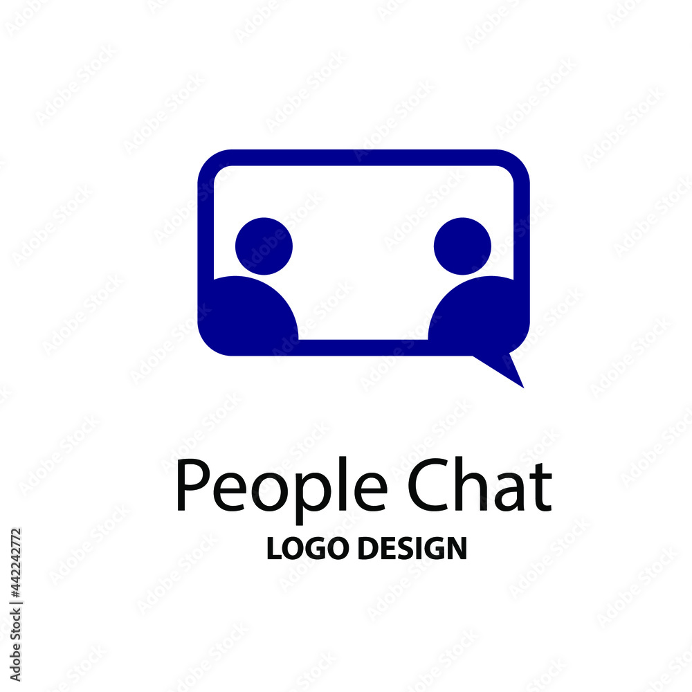 Speech bubble chat app icon Logo template vector illustration