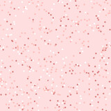 Rose gold confetti seamless pattern Vector illustration Colorful sparkling polka dot on light pink background