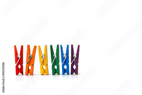 pinzas mini de colores  