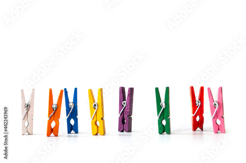 pinzas mini de colores  