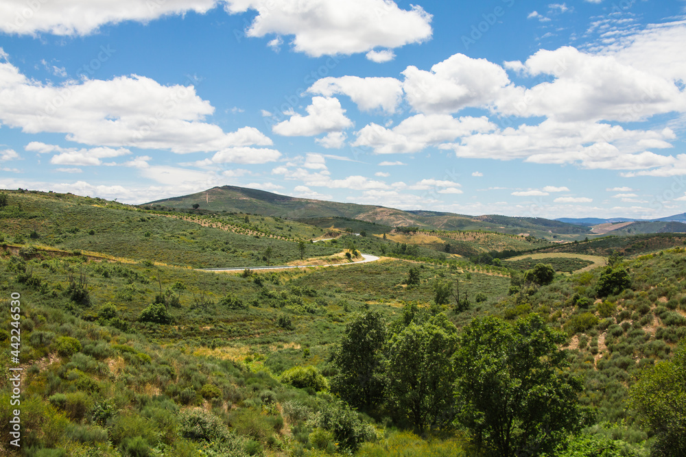 Beautiful mountain and river landscapes in the Douro Natural Park. Douro river - Portugal Beautiful mountain and river landscapes in the Douro Natural Park. Douro river - Portugal