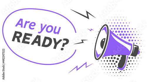 Propaganda announce megaphone speaker public amplify loud news