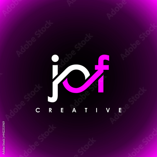 JOF Letter Initial Logo Design Template Vector Illustration photo