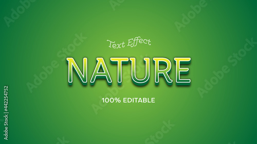 nature text effect