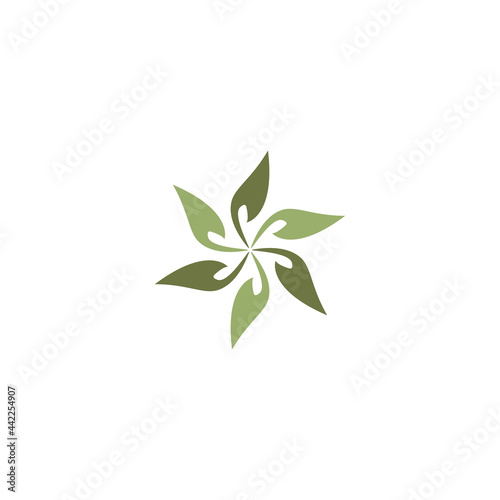Simple plant and flower logo