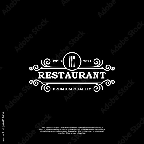 Vintage restaurant logo design inspiration