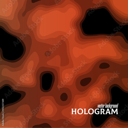Modern abstract colorful background similar to the image of a thermal imager, scanner, tomograph, etc.