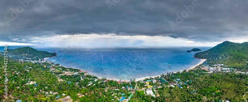 Storm Clouds Rolling Over the Ocean on Koh Tao Island, Thailand, South East Asia