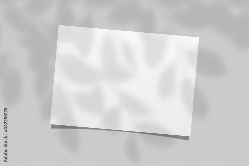 Realistic blank flyer brochure for mockup. Paper or poster illustration. 3D Render.
