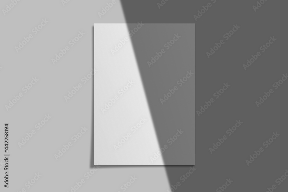 Realistic blank flyer brochure for mockup. Paper or poster illustration. 3D Render. Realistic blank flyer brochure for mockup. Paper or poster illustration. 3D Render.