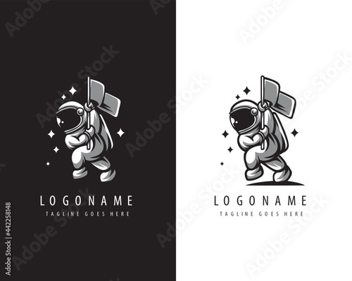Astronaut Logo Character Design