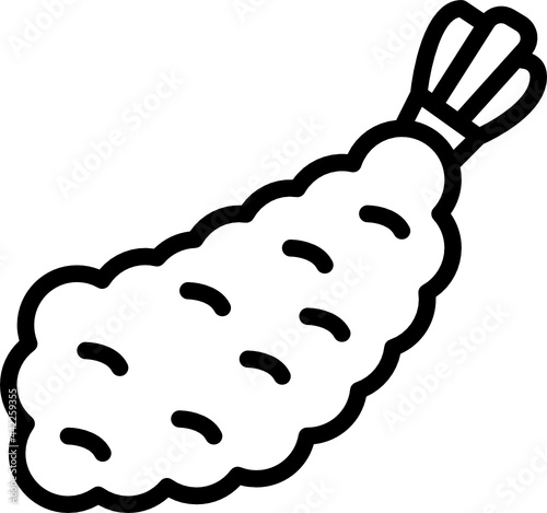 tempura outline icon