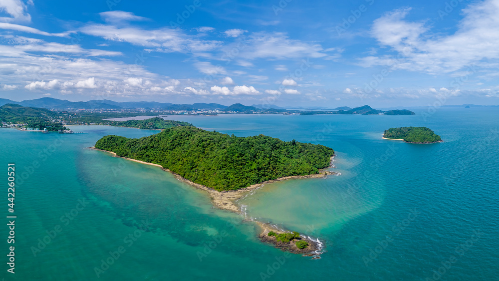 Obraz premium Coastline of Thailand, Drone Aerial UAV
