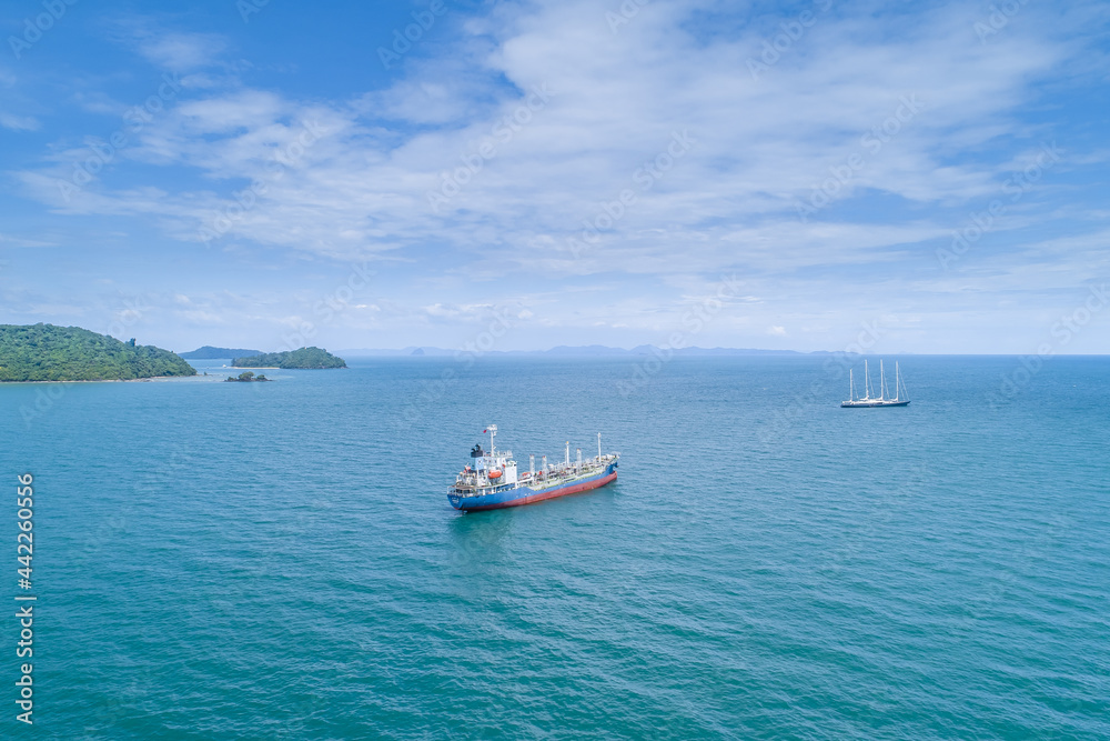 Oil Tankers off the Coastline of South Thailand