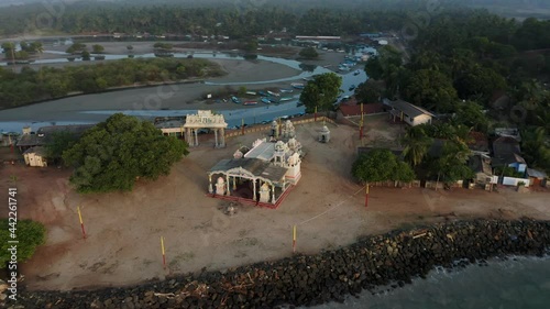 Salli Muthumariyamman Temple shore Sri Lanka holy place tropical island photo