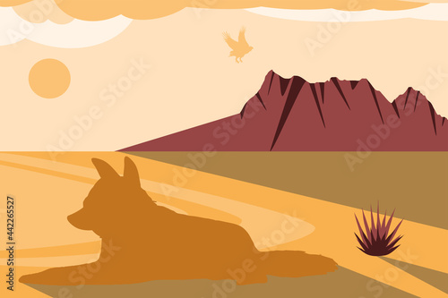 silhouette desert eagle
