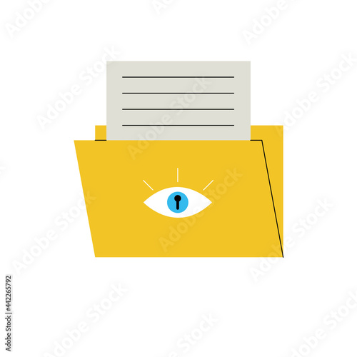 folder with cybersecurity