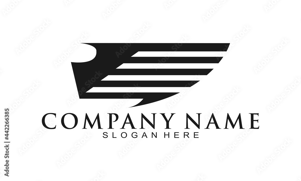 Eagle wing simple logo Eagle wing simple logo