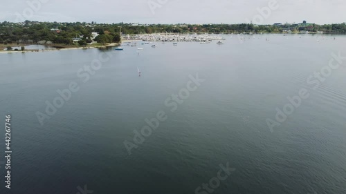 A Yacht Race at a Sailing Club on the Swan River Sail Boat Race Clip 1 photo