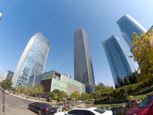 High-rise buildings in Wangjing business district, Beijing © zhenya