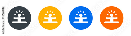 Gymnast, flexible or stretching symbol. Splits legs icon. Vector illustration
