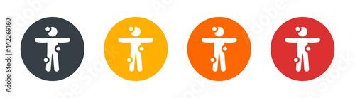 Patient aches body symptoms icon. Inflammation vector and healthcare concept