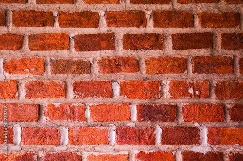 Red brick wall background