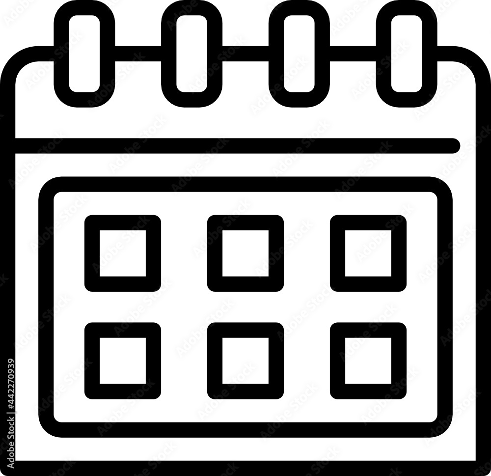 calendar outline icon calendar outline icon