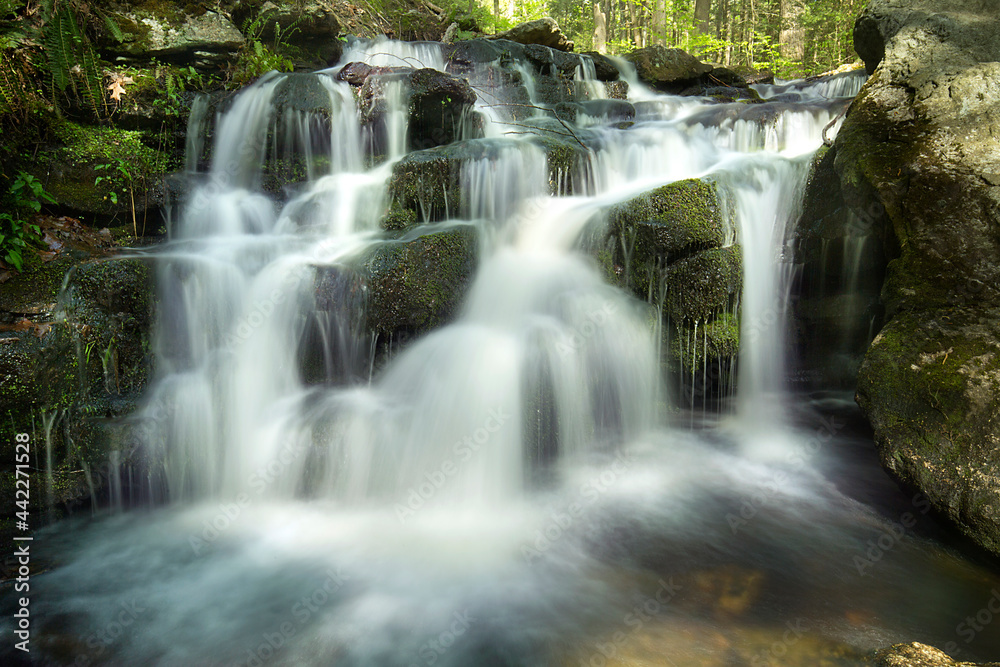 Silky water of Day Pond Falls in Colchester, Connecticut. Silky water of Day Pond Falls in Colchester, Connecticut.