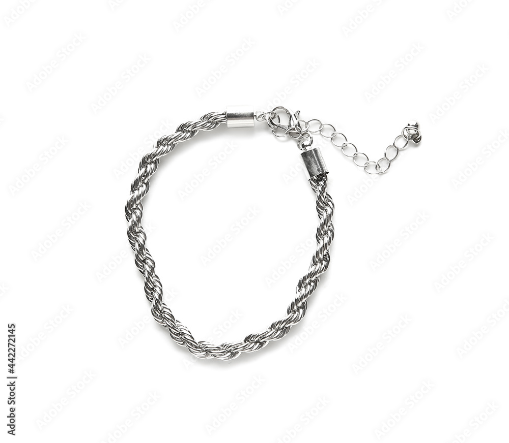 Beautiful bracelet on white background Beautiful bracelet on white background