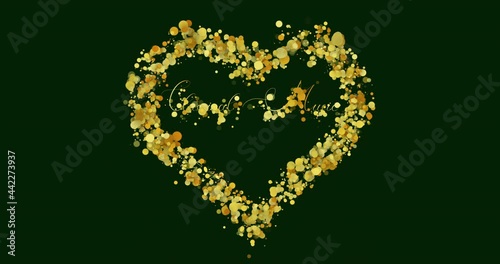 animated heart made of musical notes classical music