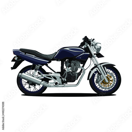 illustration of motor cycle vector design