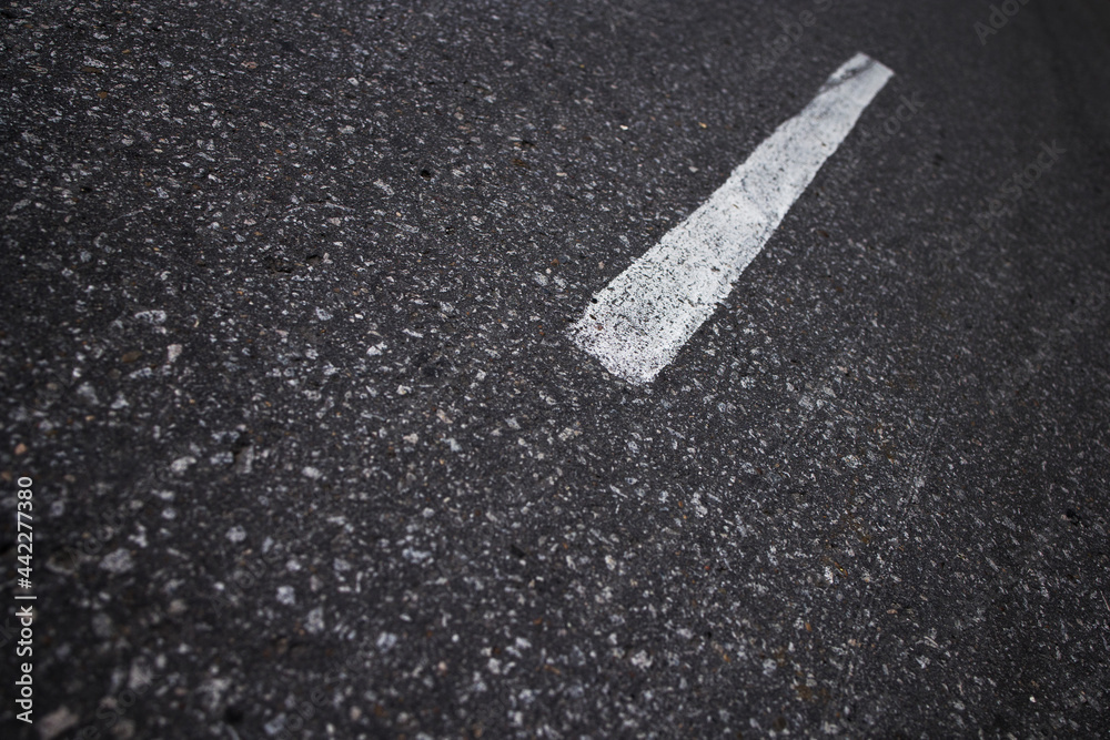 Fototapeta premium Background of asphalt texture, gray color with a mark